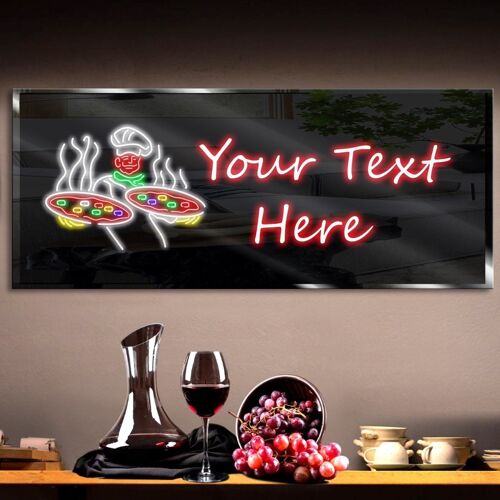 Personalized Pizza 5 Neon Sign 600mm X 250mm