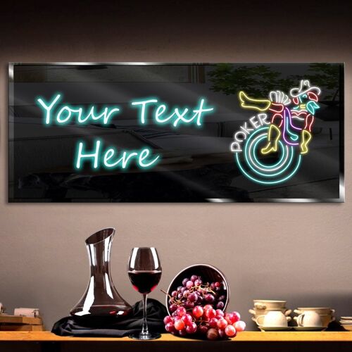 Personalized Poker Neon Sign 600mm X 250mm