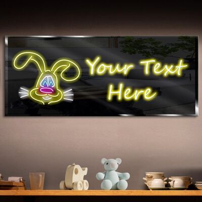 Personalized Rabbit 2 Neon Sign 600mm X 250mm
