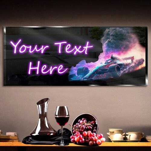 Personalized Racing Car Neon Sign 600mm X 250mm