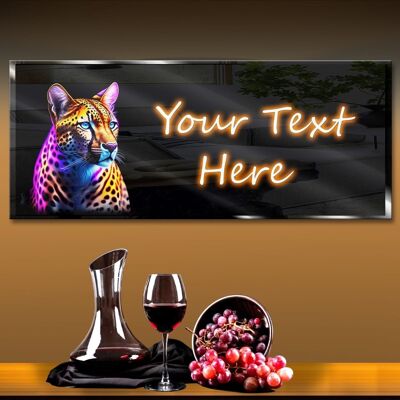 Personalized Rainbow Leopard Neon Sign 600mm X 250mm