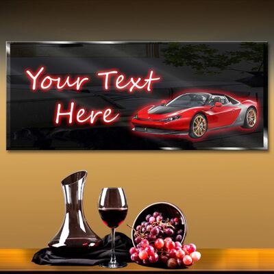 Personalized Red Car Neon Sign 600mm X 250mm
