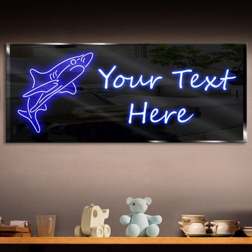 Personalized Shark Neon Sign 600mm X 250mm