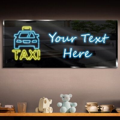 Personalized Taxi Neon Sign 600mm X 250mm