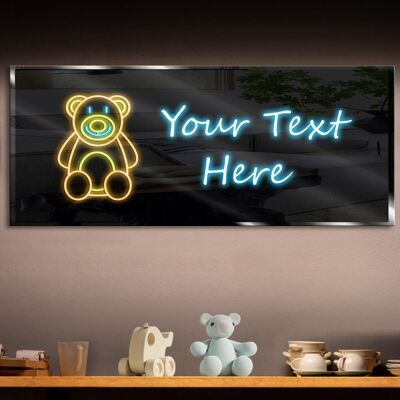 Personalized Teddy Bear Neon Sign 600mm X 250mm