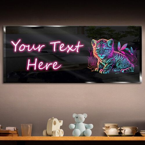 Personalized Baby Tiger Neon Sign 600mm X 250mm