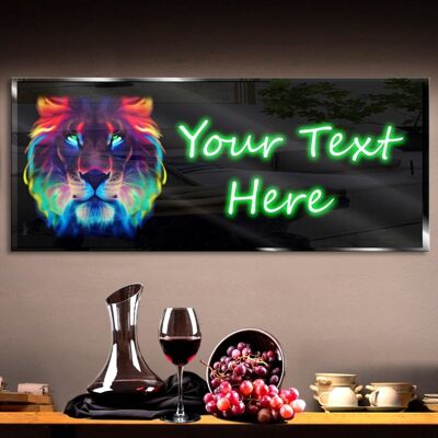 Personalized  Lion 5 Neon Sign 600mm X 250mm