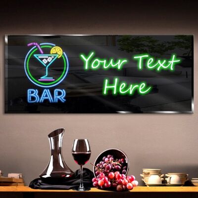 Personalized Bar 6 Neon Sign 600mm X 250mm