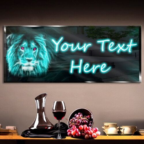 Personalized  Lion Neon Sign 600mm X 250mm