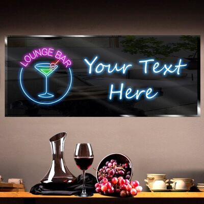 Personalized Bar Lounge Neon Sign 600mm X 250mm
