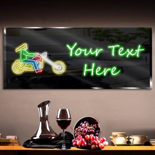Personalized Biker 2 Neon Sign 600mm X 250mm