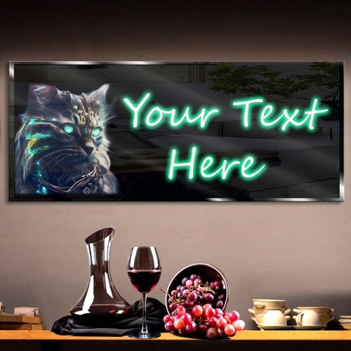 Personalized Black Cat Neon Sign 600mm X 250mm