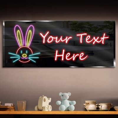 Personalized Bunny Neon Sign 600mm X 250mm