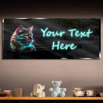 Personalized Cat 5 Neon Sign 600mm X 250mm