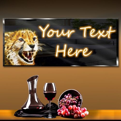 Personalized Cheetah Neon Sign 600mm X 250mm