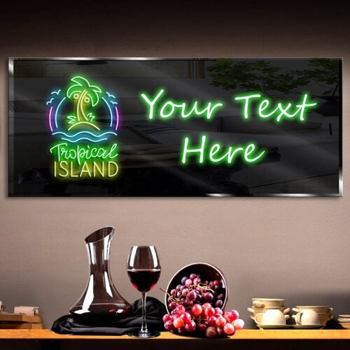Personalized Tropical Neon Sign 600mm X 250mm