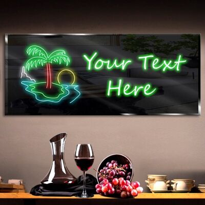 Personalized Tropics Neon Sign 600mm X 250mm