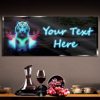 Personalized White Tiger 2 Neon Sign 600mm X 250mm