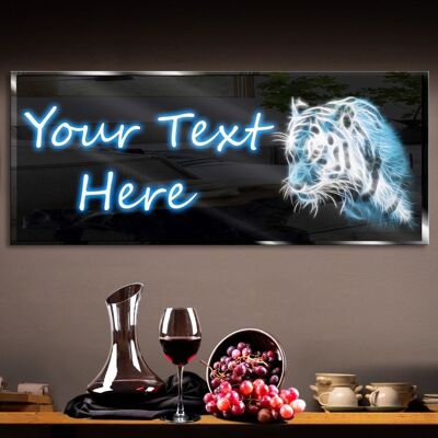 Personalized White Tiger Neon Sign 600mm X 250mm