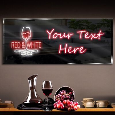 Personalized Wine Neon Sign 600mm X 250mm