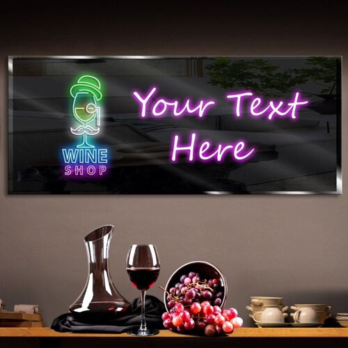 Personalized Wine Shop Neon Sign 600mm X 250mm