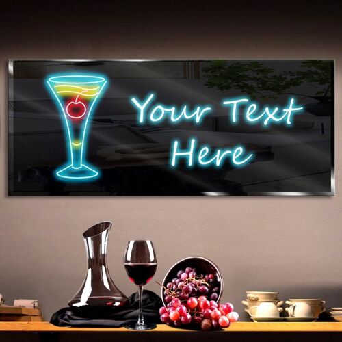 Personalized Cherry Cocktail Neon Sign 600mm X 250mm