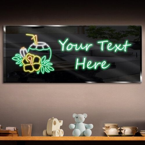 Personalized Coconut Neon Sign 600mm X 250mm