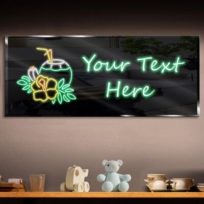 Personalized Coconut Neon Sign 600mm X 250mm