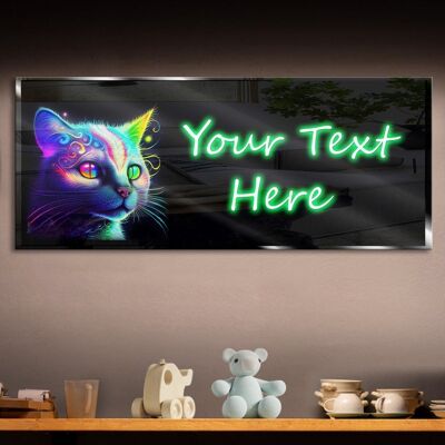 Personalized Colorful Kitty 2 Neon Sign 600mm X 250mm
