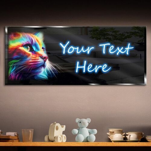 Personalized Colorful Kitty Neon Sign 600mm X 250mm