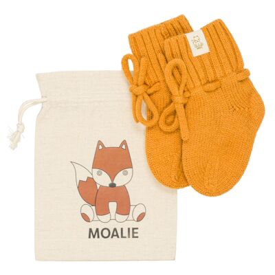 Merino Baby Slofjes Ochre