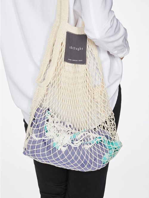 Thought Organic Cotton String Bag. - Stone