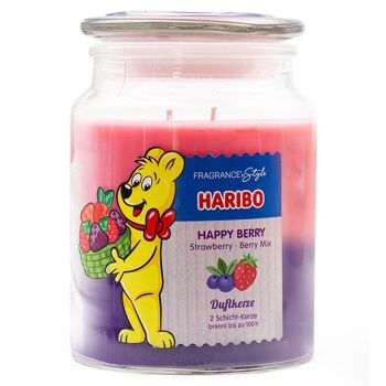 Bougie parfum Haribo Happy Berry - 510g 1