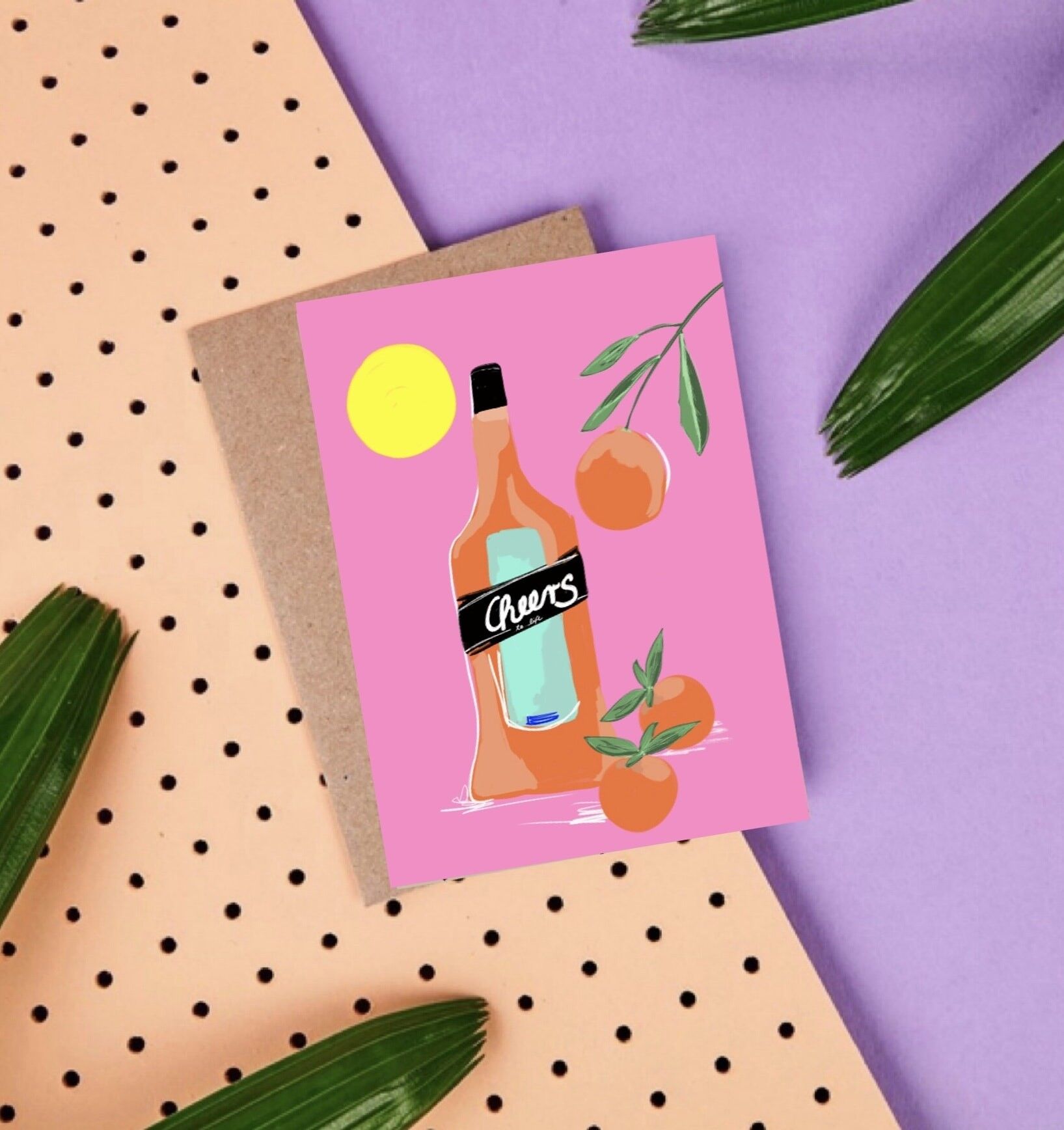 Cheers to life postcard