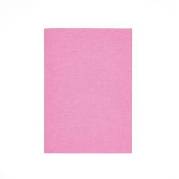 Cahier broché A5 Tissu rose fuchsia