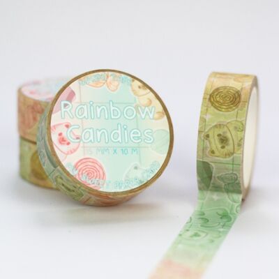 Rainbow candy - Washi tape candy - Adorable masking tape