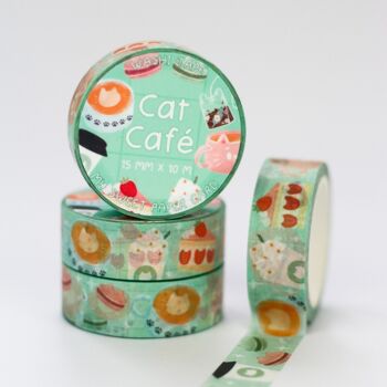 Café des Chats - Washi tape chat - Adorable masking tape 3