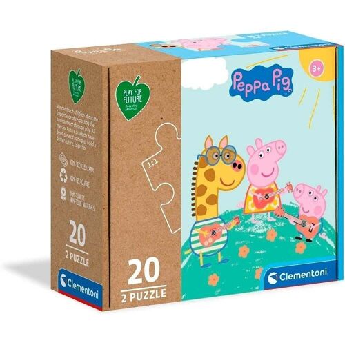 Peppa Pig Puzzle ECO Doble 2x20 piezas