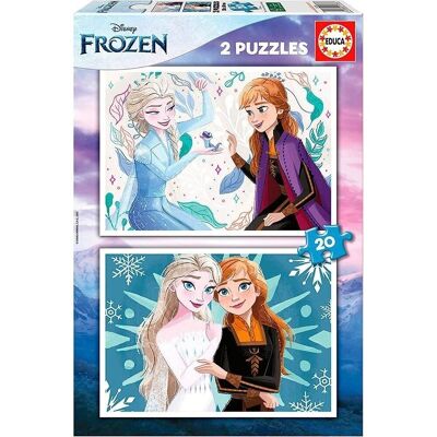 Frozen Puzzle Doble 2x20 piezas