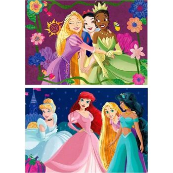 Puzzle princesses Disney 2x50 pièces en bois 2