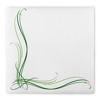 Serviette Alex en vert de Linclass® Airlaid 40 x 40 cm, 50 pièces 1