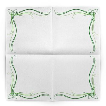 Serviette Alex en vert de Linclass® Airlaid 40 x 40 cm, 50 pièces 4