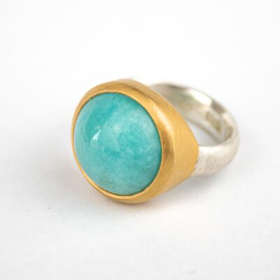 Bague amazonite