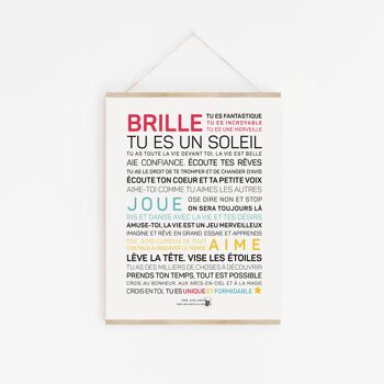 Affiche Brille, tu es un soleil (A2, A3, A4, A5, mini) 1