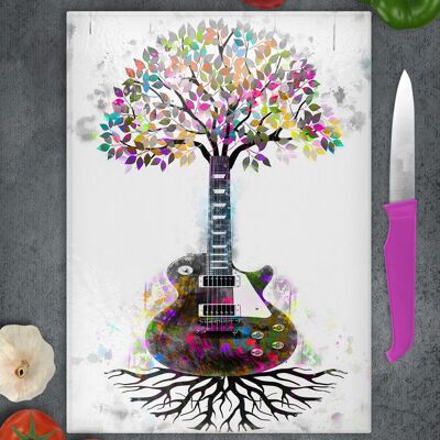 Planche à découper Tree of Life Guitar Roots, Trivet, Worktop Saver, Guitar , Tree Of Life, Made In Scotland, Guitar Gift