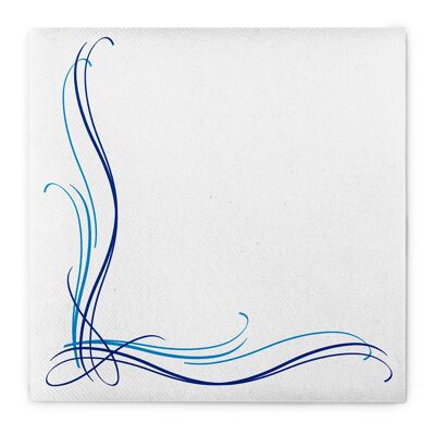 Serviette Alex in Blau aus Linclass® Airlaid 40 x 40 cm, 50 Stück