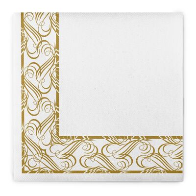 Napkin Karima in gold from Linclass® Airlaid 40 x 40 cm, 50 pieces