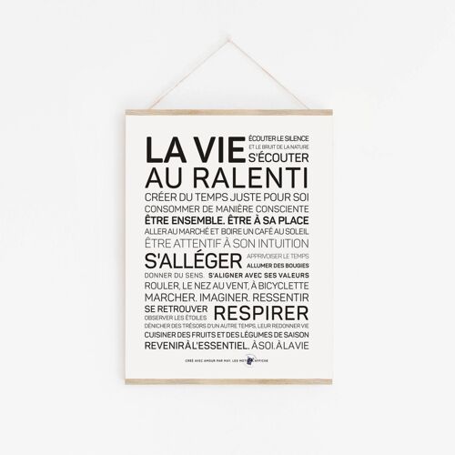 Affiche La vie au ralenti (A2, A3, A4, A5, mini)