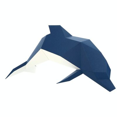delfín de papel 3D