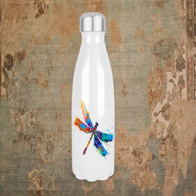 Bottiglia d'acqua isolata termicamente colorata Dragon Fly 500ml, Dragon Fly Bottle, Hippy Vibes , Dragon Fly, Dragon Fly Gift